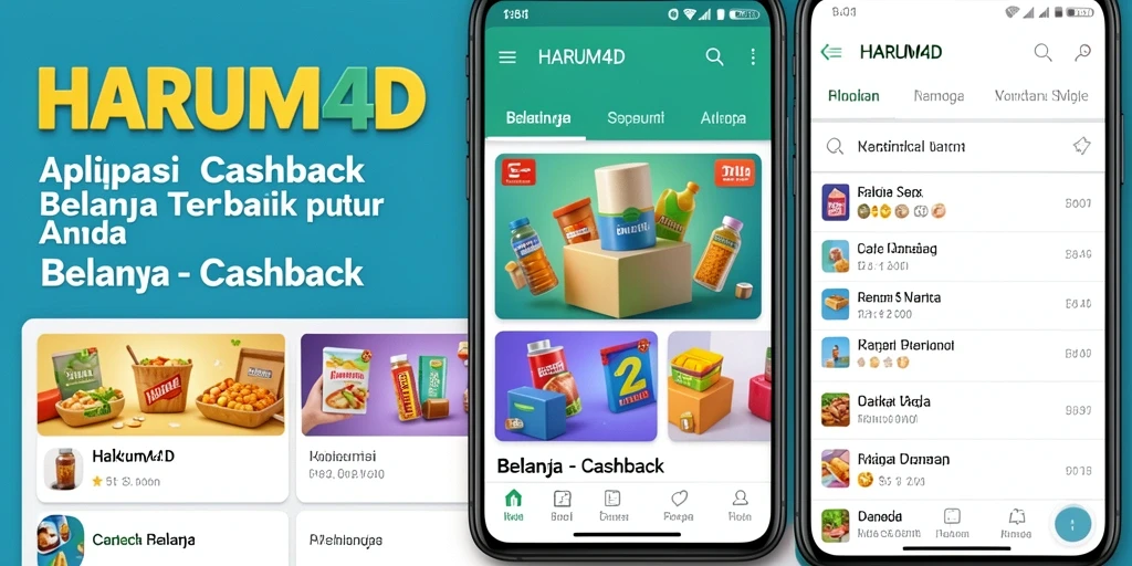 Tampilan antarmuka HARUM4D yang memudahkan pengguna menemukan cashback.