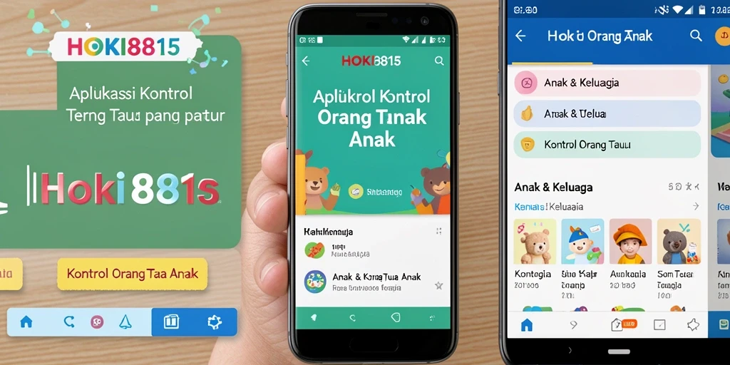 Antarmuka aplikasi HOKI8815 untuk kontrol orang tua yang interaktif.