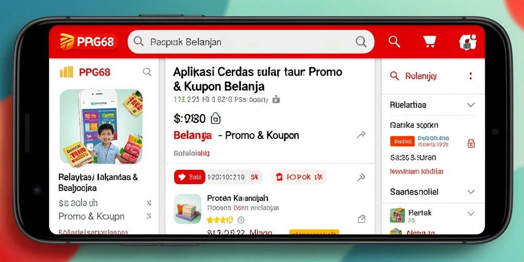 Antarmuka PGG68 yang menampilkan berbagai promo menarik.