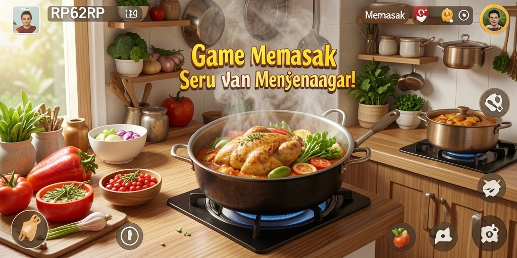 Tampilan screenshot RP62RP dengan berbagai hidangan menggugah selera.