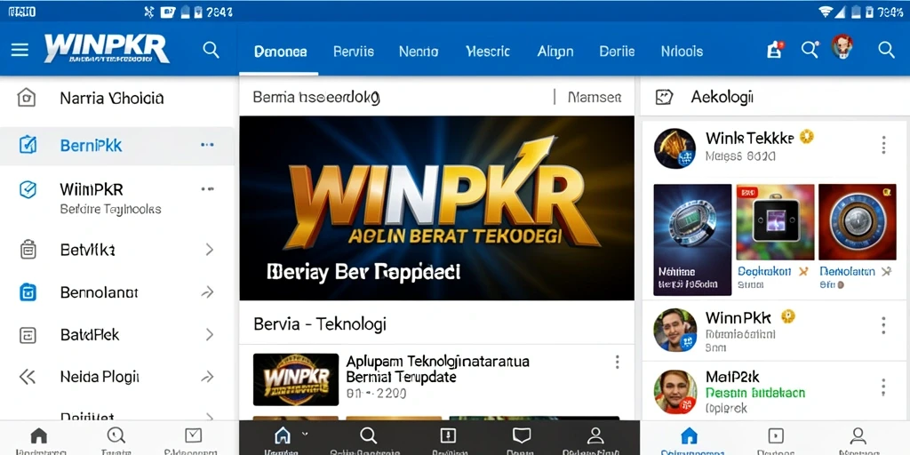 Antarmuka aplikasi WINPKR menunjukkan berita terbaru dengan jelas.