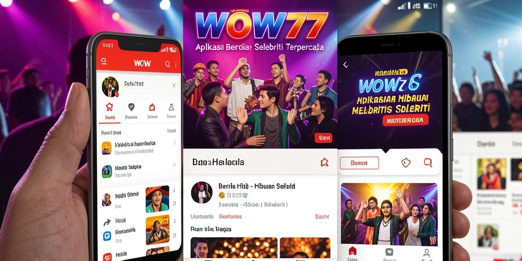 Tampilan antarmuka WOW77 yang menarik dan informatif.